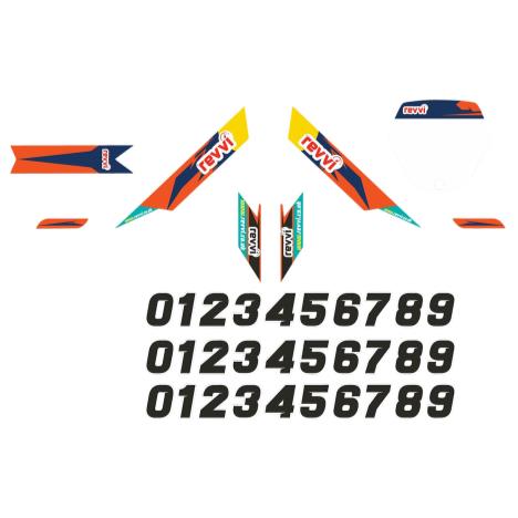 Revvi Graphics kit - Orange - 12